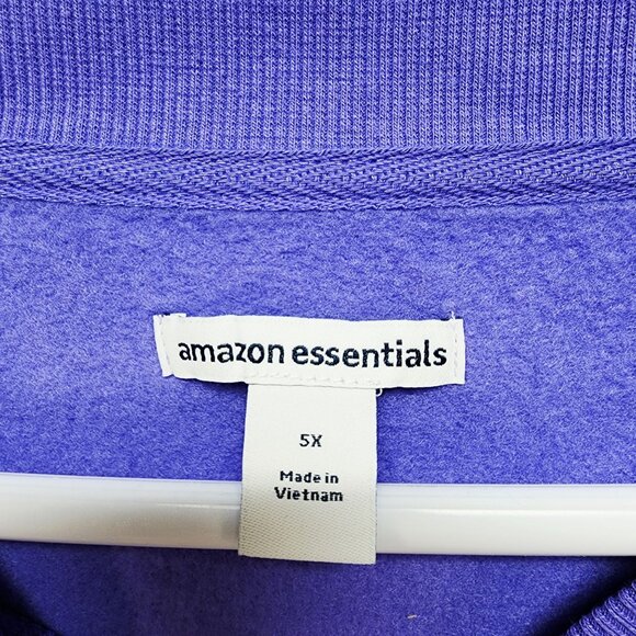 Womens Purple Crewneck Sweatshirt plus Size 5X - Picture 3 of 6